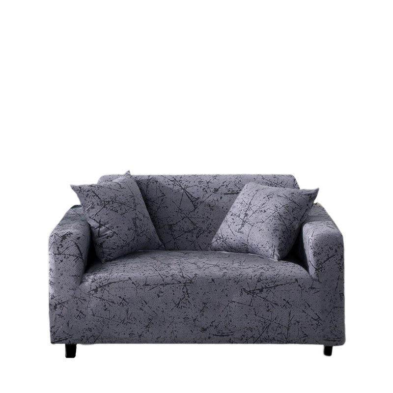 Anyhouz 2 Seater Sofa Cover Marble Gray Style and Protection For Living Room Sofa Chair Elastic Stretchable Slipcover-Slipcovers-PEROZ Accessories