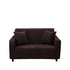 Anyhouz 2 Seater Sofa Cover Plain Coffee Style and Protection For Living Room Sofa Chair Elastic Stretchable Slipcover-Slipcovers-PEROZ Accessories