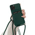 Anymob iPhone Case Army Green Crossbody Camera Lens Protect Wallet Card Necklace Lanyard Cover-Mobile Phone Cases-PEROZ Accessories