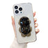 Anymob iPhone Black 3D Astronaut Holder Phone Case Transparent Silicone Cover-Mobile Phone Cases-PEROZ Accessories