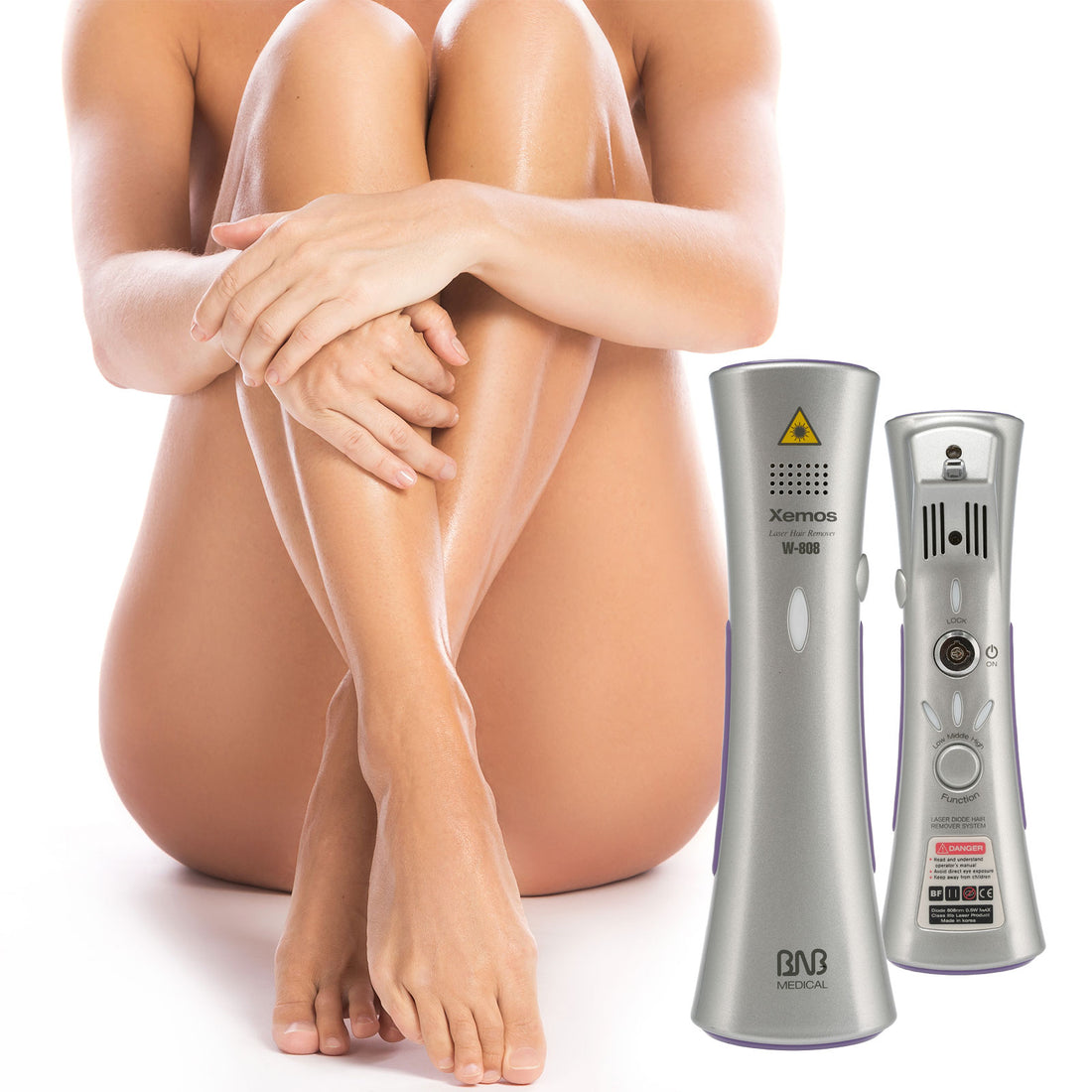 Silhouette Portable Laser Hair Remover Permanent Epliation System Body Face Home-Feminine Care-PEROZ Accessories