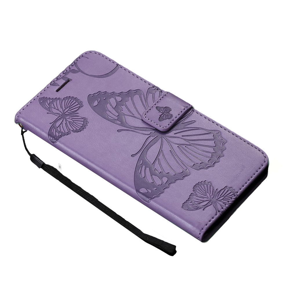 Anymob Samsung Purple Flip Leather Case Back Cover Wallet Phone Shell-Mobile Phone Cases-PEROZ Accessories