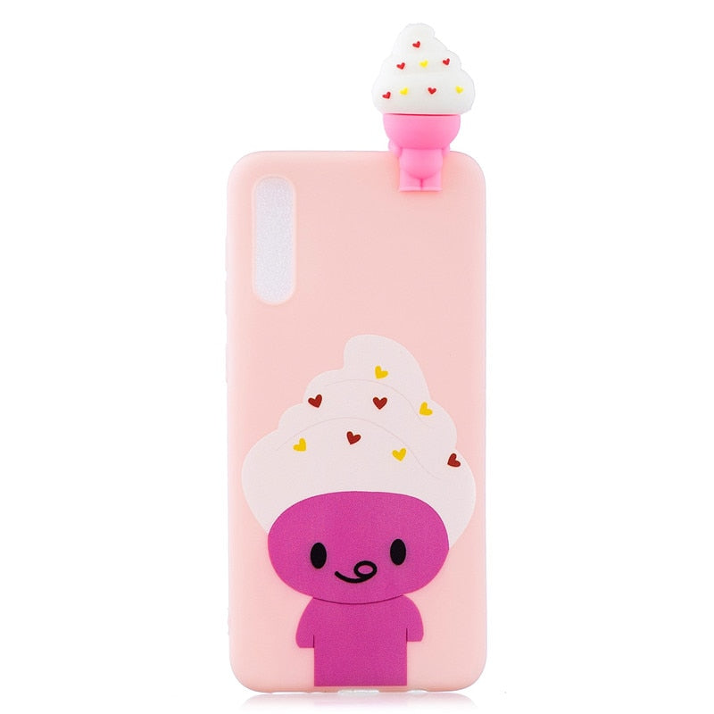 Anymob Samsung Pink Ice Cream Silicone Case Animal Back Cover-Mobile Phone Cases-PEROZ Accessories