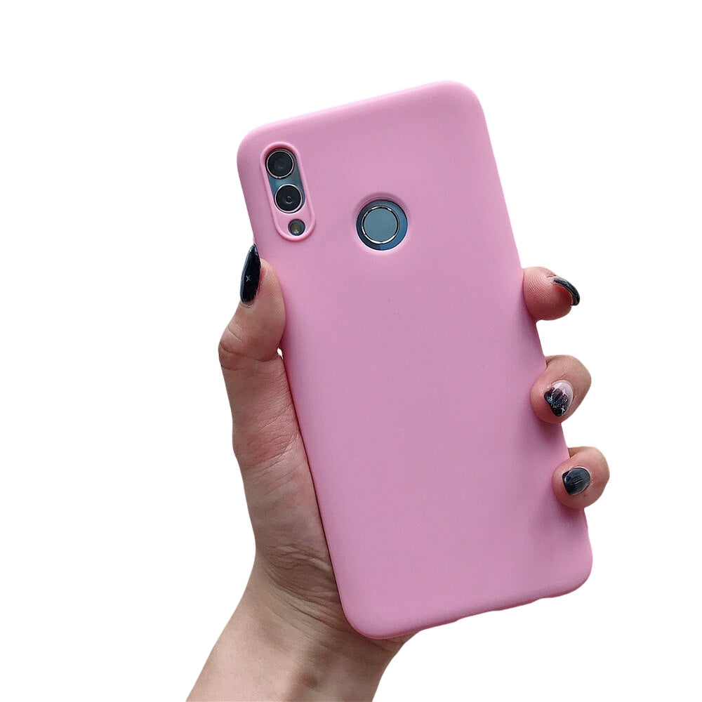 Anymob Samsung Dark Pink Plain Candy Color Mobile Silicone Protective Case-Mobile Phone Cases-PEROZ Accessories