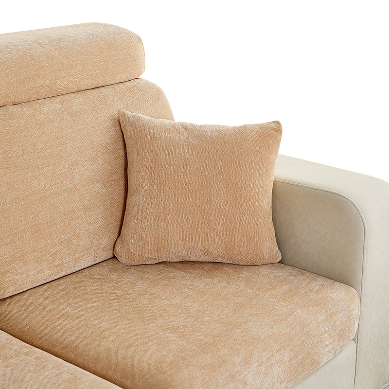 Anyhouz Pillowcase 45X45Cm Coffee Polyester Chenille Thick Stretchable Cushion For Living Room-Slipcovers-PEROZ Accessories