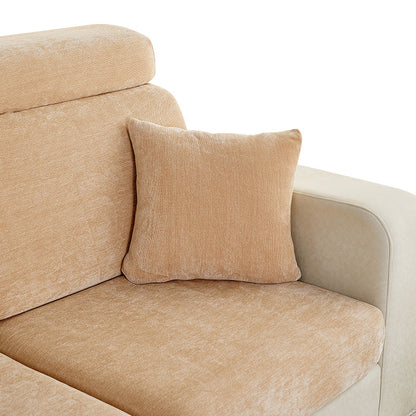 Anyhouz Pillowcase 45X45Cm Coffee Polyester Chenille Thick Stretchable Cushion For Living Room-Slipcovers-PEROZ Accessories