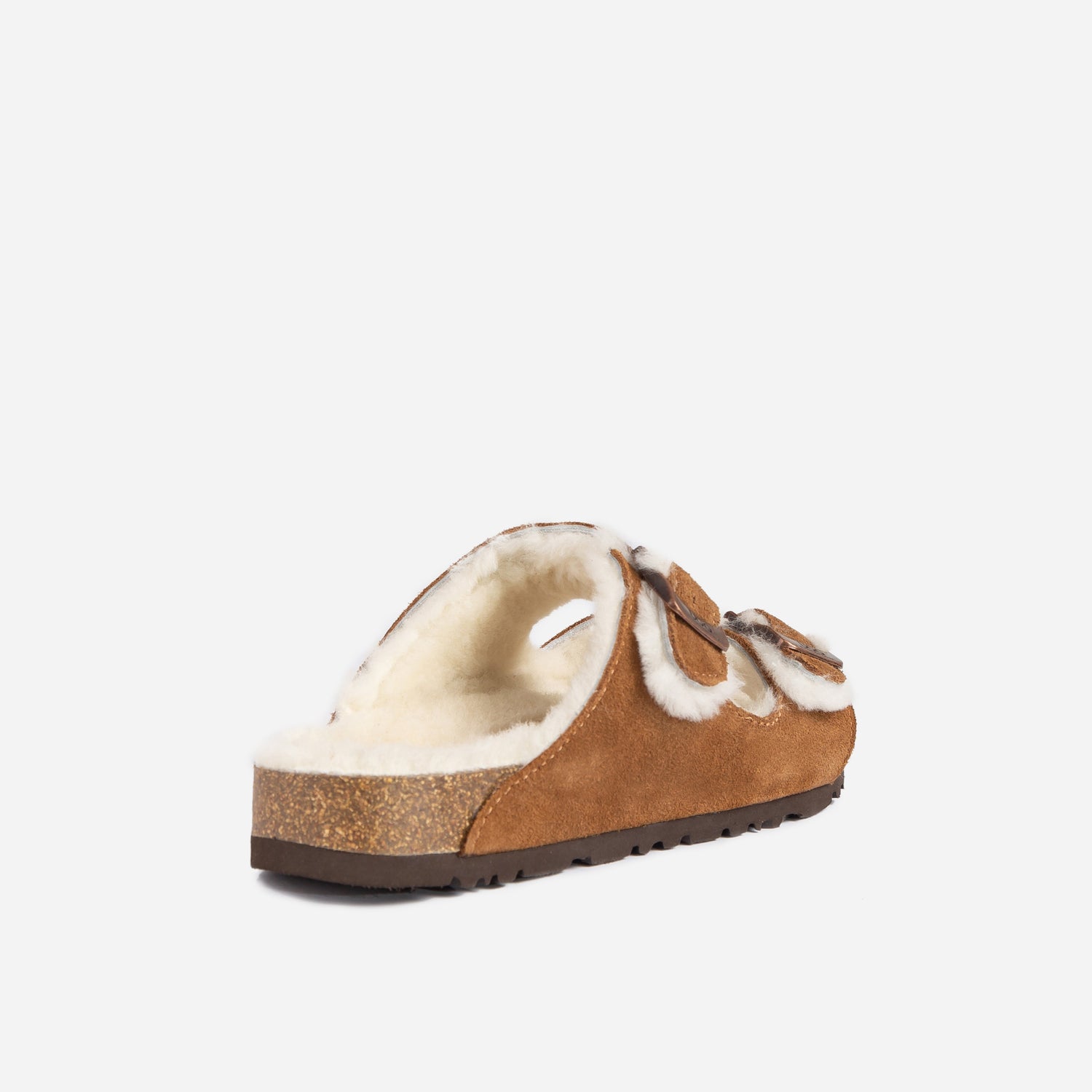 UGG Aussie Shearling Buckled Sandals-Moccasins-PEROZ Accessories