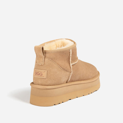 Ugg Classic Platform Ultra Mini Boots (Water Resistant)-Boots-PEROZ Accessories