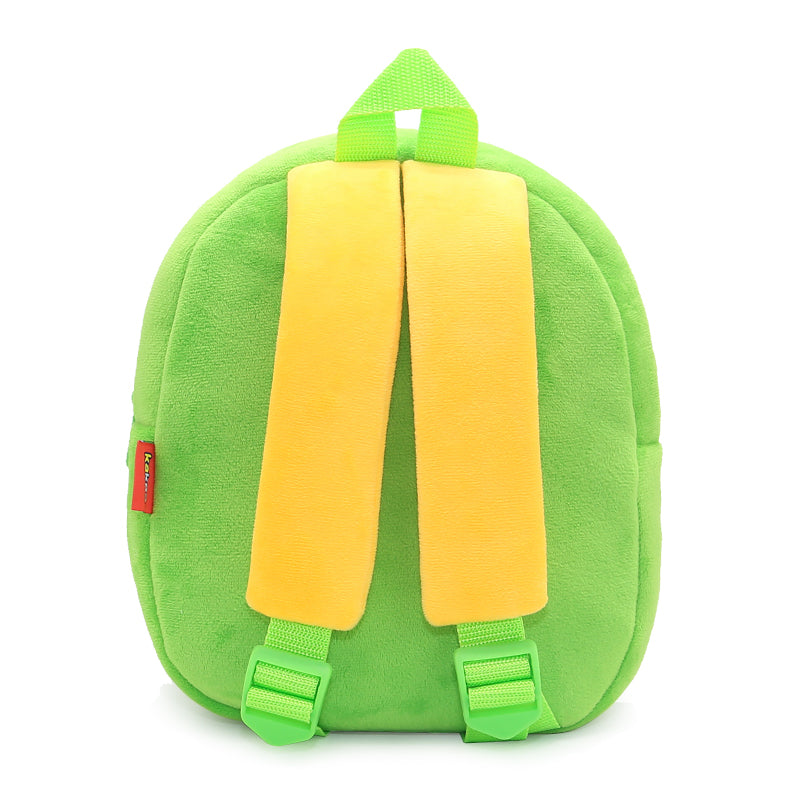 Anykidz 3D Green Car Dumper Kids School Backpack Cute Cartoon Animal Style Children Toddler Plush Bag Perfect Accessories For Boys and Girls-Backpacks-PEROZ Accessories