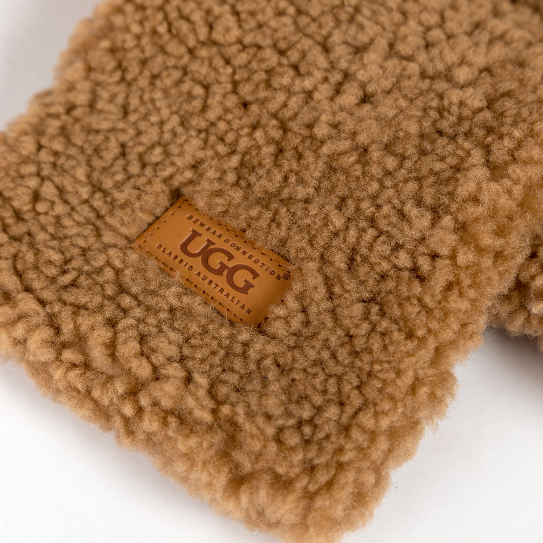 Ugg Curly Sheepskin Scarf-Scarves-PEROZ Accessories