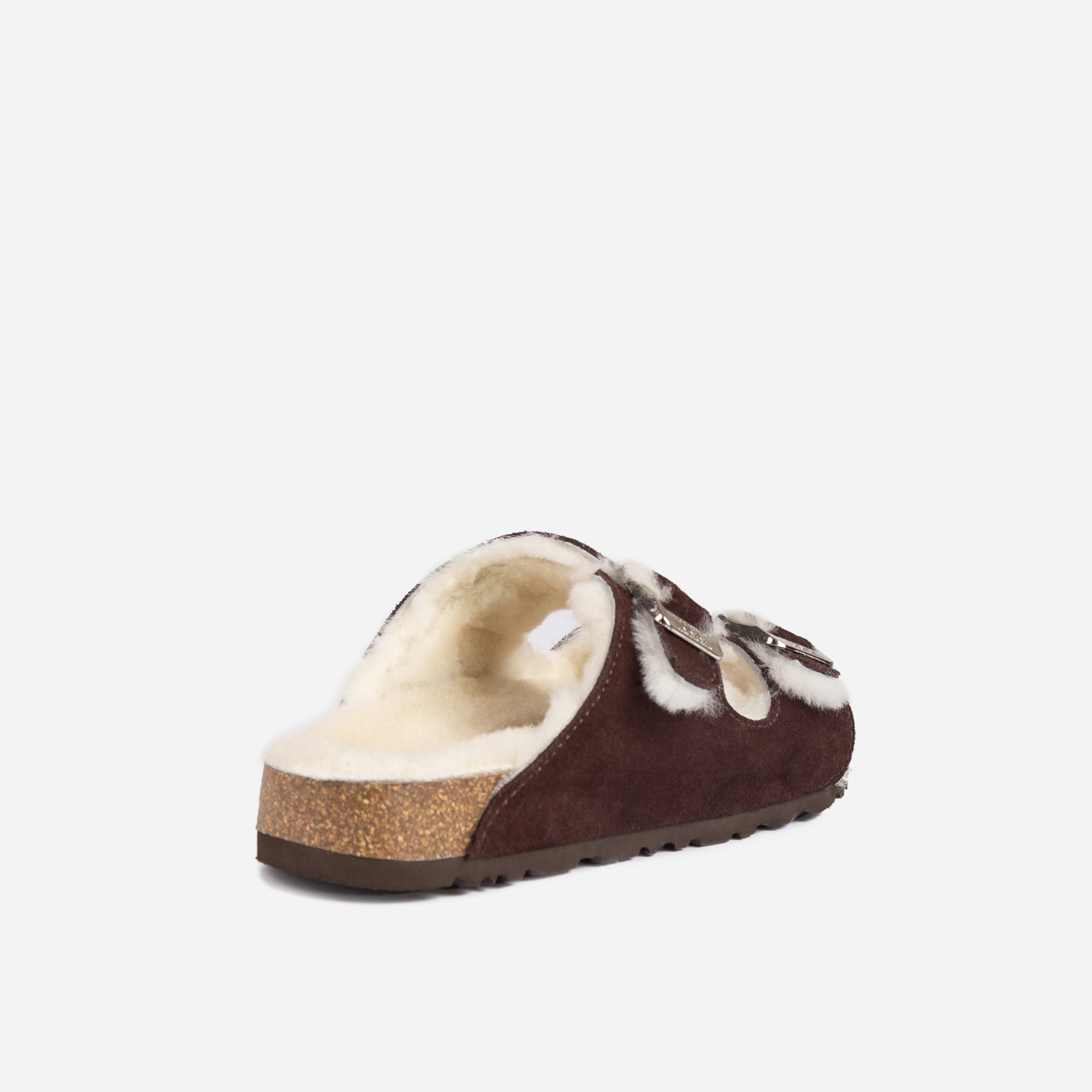 UGG Aussie Shearling Buckled Sandals-Moccasins-PEROZ Accessories