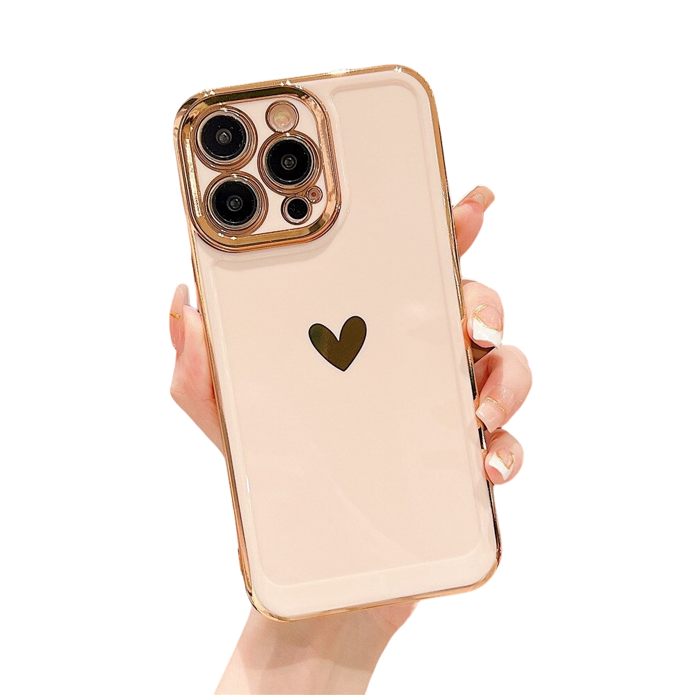 Anymob iPhone Case Pink Love Heart Space Soft Silicon Phone Cases Cover For iPhone Compatible-Mobile Phone Cases-PEROZ Accessories