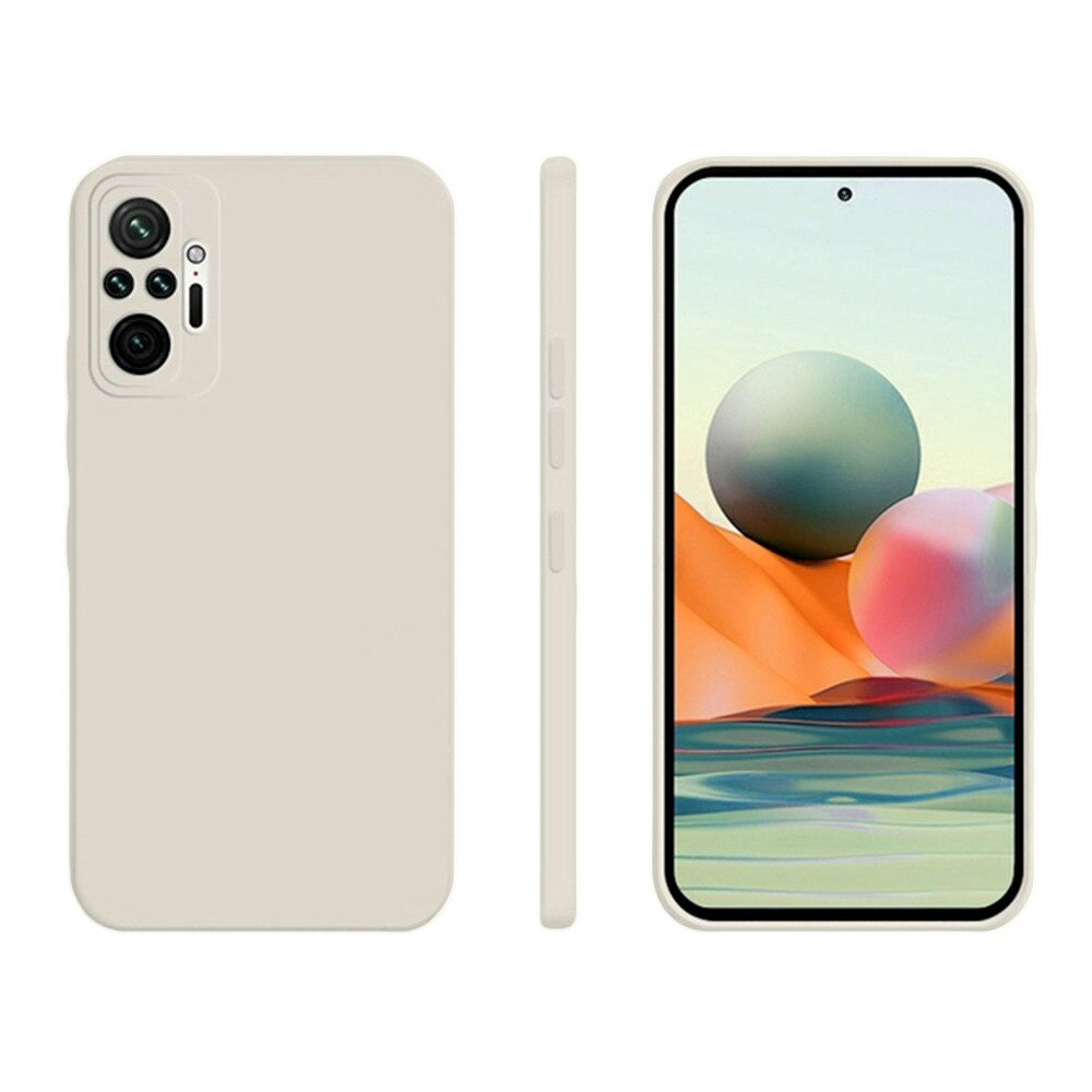 Anymob Xiaomi Phone Case White Square Candy Silicone For Redmi Note 10 10S 9S 9 Pro Max 8 7 Pro 9T Mi 11 Lite POCO X3 M3 F3 Slim Soft Cover-Mobile Phone Cases-PEROZ Accessories