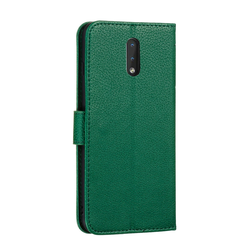 Anymob Nokia Red Leather Flip Case Feather Wallet Phone Cover Protection-Mobile Phone Cases-PEROZ Accessories