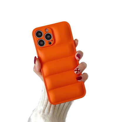 Anymob iPhone Orange Fashion Jacket Phone Case Shockproof Soft Silicone Camera Protection Cover-Mobile Phone Cases-PEROZ Accessories