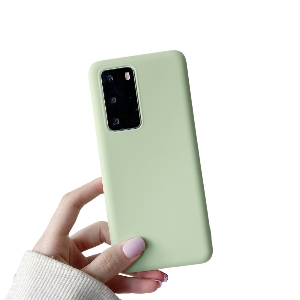 Anymob Samsung Green Candy Color Phone Case Silicone Back Cover-Mobile Phone Cases-PEROZ Accessories