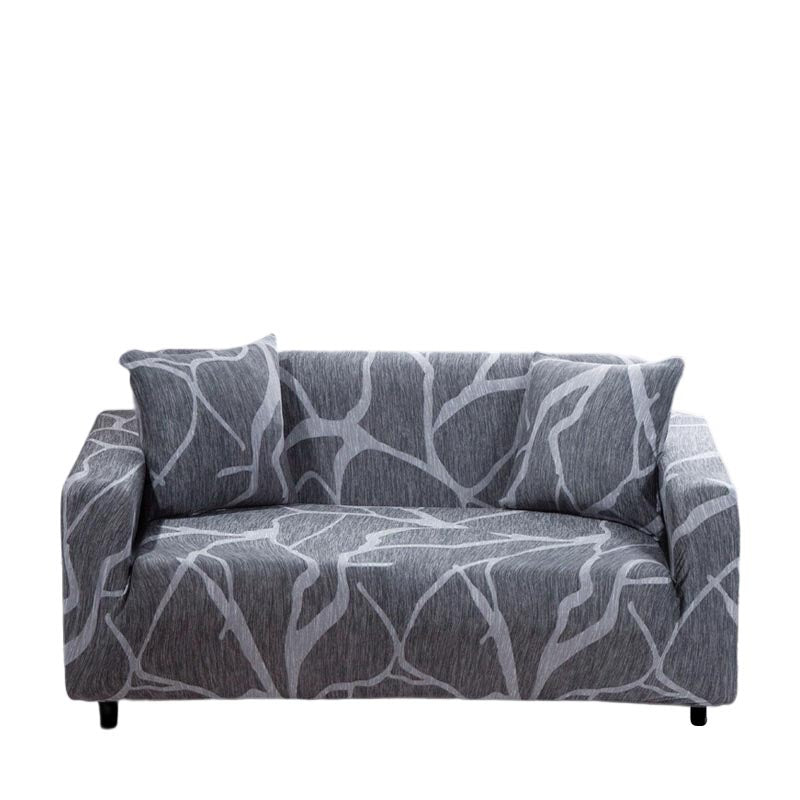 Anyhouz 3 Seater Sofa Cover Dark Gray Style and Protection For Living Room Sofa Chair Elastic Stretchable Slipcover-Slipcovers-PEROZ Accessories