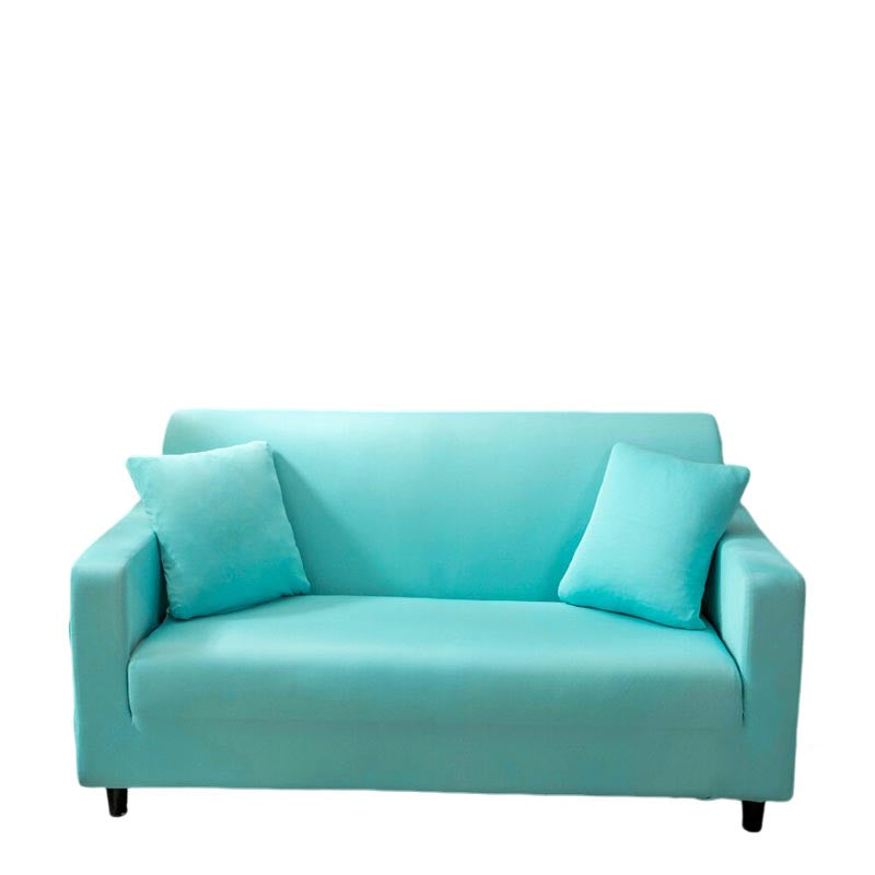 Anyhouz 3 Seater Sofa Cover Plain Blue Style and Protection For Living Room Sofa Chair Elastic Stretchable Slipcover-Slipcovers-PEROZ Accessories