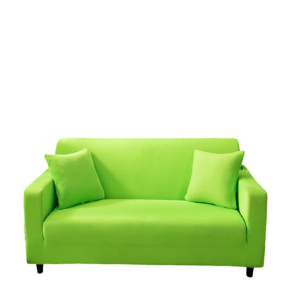 Anyhouz 3 Seater Sofa Cover Plain Apple Green Style and Protection For Living Room Sofa Chair Elastic Stretchable Slipcover-Slipcovers-PEROZ Accessories
