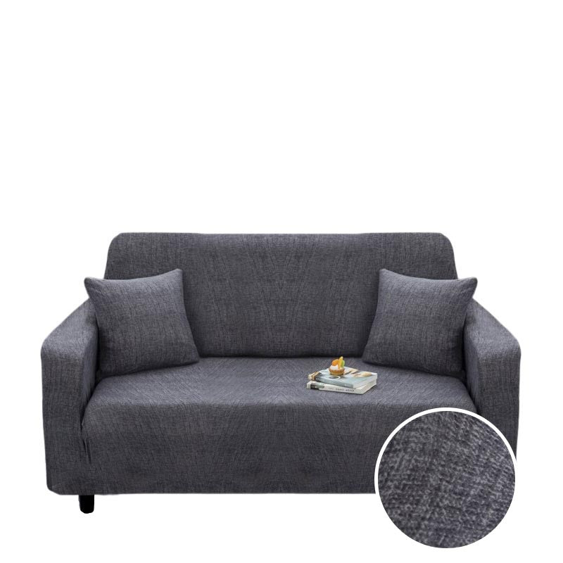 Anyhouz 3 Seater Sofa Cover Plain Gray Style and Protection For Living Room Sofa Chair Elastic Stretchable Slipcover-Slipcovers-PEROZ Accessories