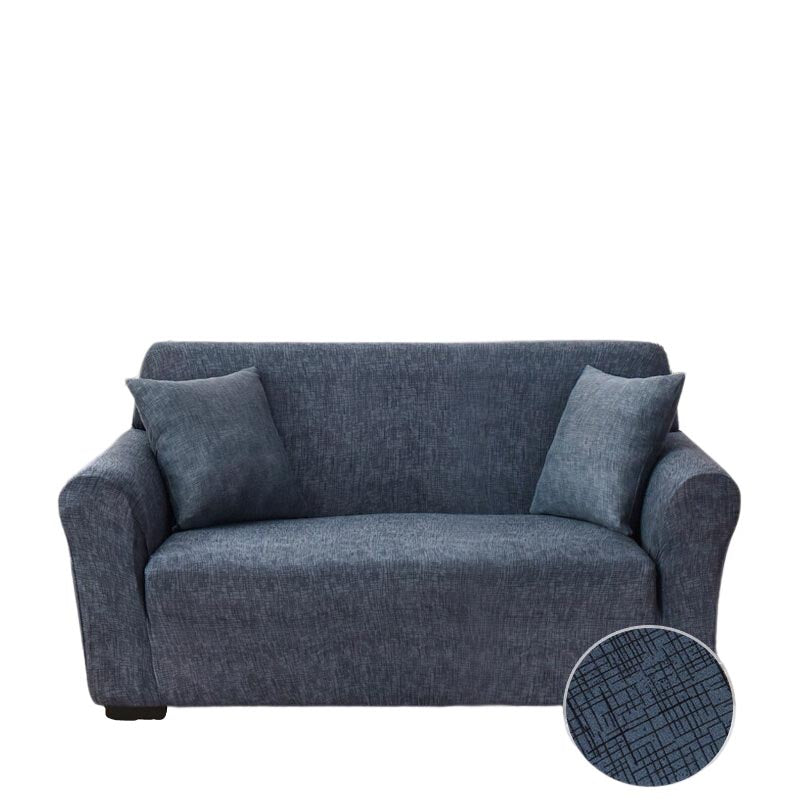 Anyhouz 3 Seater Sofa Cover Navy Blue Style and Protection For Living Room Sofa Chair Elastic Stretchable Slipcover-Slipcovers-PEROZ Accessories