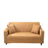 Anyhouz 3 Seater Sofa Cover Plain Caramel Style and Protection For Living Room Sofa Chair Elastic Stretchable Slipcover-Slipcovers-PEROZ Accessories