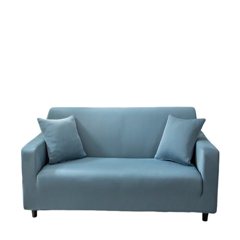 Anyhouz 3 Seater Sofa Cover Plain Grey Blue Style and Protection For Living Room Sofa Chair Elastic Stretchable Slipcover-Slipcovers-PEROZ Accessories