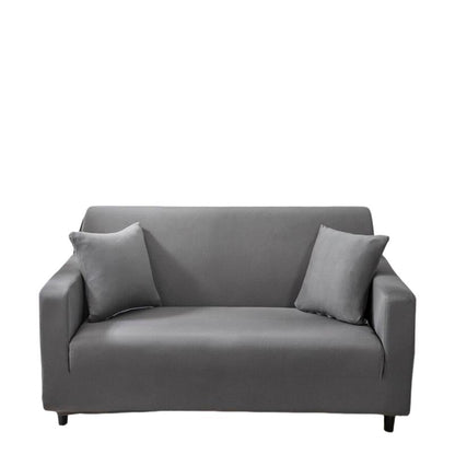 Anyhouz 3 Seater Sofa Cover Plain Grey Style and Protection For Living Room Sofa Chair Elastic Stretchable Slipcover-Slipcovers-PEROZ Accessories
