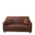Anyhouz 3 Seater Sofa Cover Plain Light Coffee Style and Protection For Living Room Sofa Chair Elastic Stretchable Slipcover-Slipcovers-PEROZ Accessories