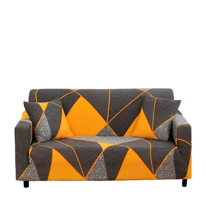 Anyhouz 3 Seater Sofa Cover Marigold Style and Protection For Living Room Sofa Chair Elastic Stretchable Slipcover-Slipcovers-PEROZ Accessories