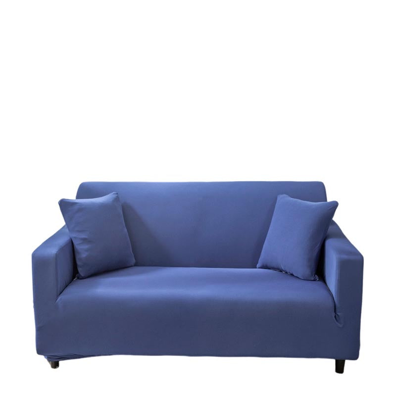 Anyhouz 3 Seater Sofa Cover Plain Royal Blue Style and Protection For Living Room Sofa Chair Elastic Stretchable Slipcover-Slipcovers-PEROZ Accessories