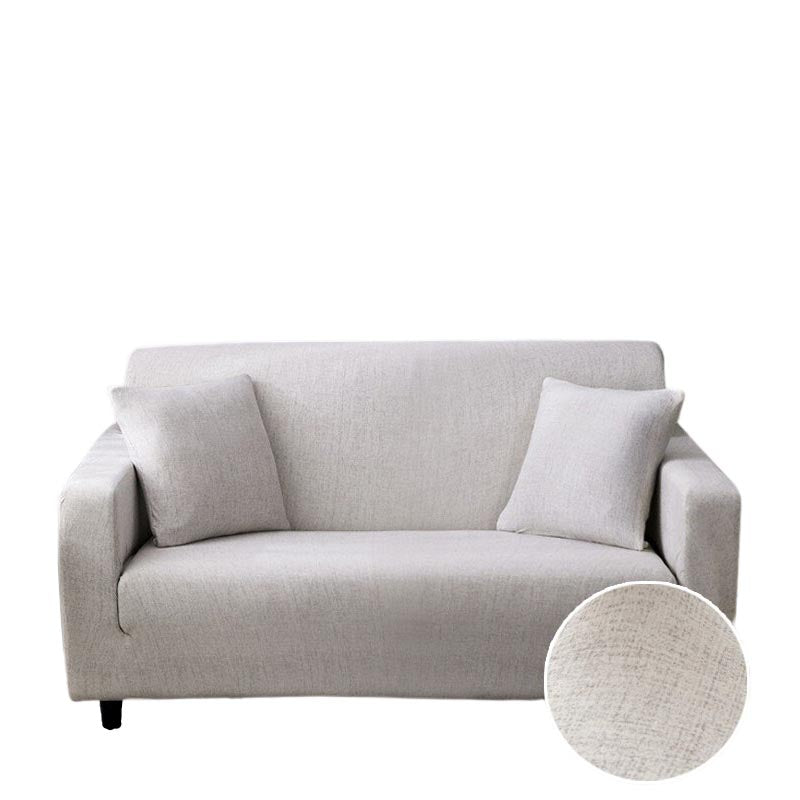 Anyhouz 3 Seater Sofa Cover Dirty White Style and Protection For Living Room Sofa Chair Elastic Stretchable Slipcover-Slipcovers-PEROZ Accessories
