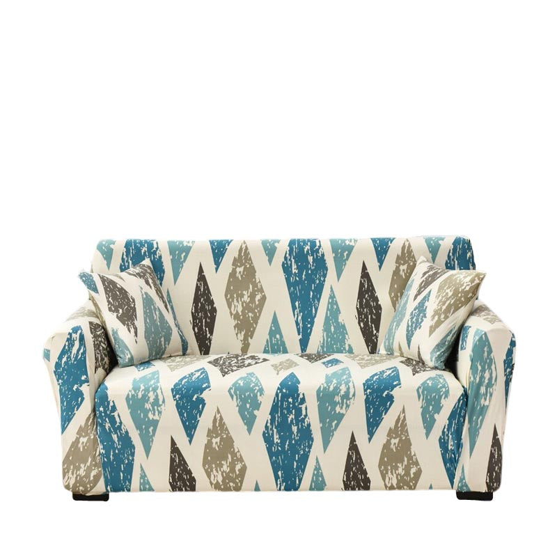 Anyhouz 3 Seater Sofa Cover Khaki Blue Style and Protection For Living Room Sofa Chair Elastic Stretchable Slipcover-Slipcovers-PEROZ Accessories