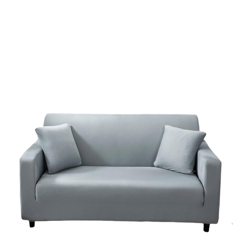 Anyhouz 3 Seater Sofa Cover Plain Ash Grey Style and Protection For Living Room Sofa Chair Elastic Stretchable Slipcover-Slipcovers-PEROZ Accessories