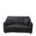 Anyhouz 3 Seater Sofa Cover Plain Black Style and Protection For Living Room Sofa Chair Elastic Stretchable Slipcover-Slipcovers-PEROZ Accessories