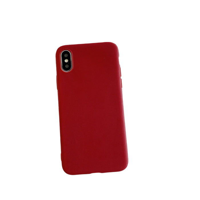 Anymob iPhone Red Candy Color Silicone Phone Case Soft TPU Back Cases Cover-Mobile Phone Cases-PEROZ Accessories