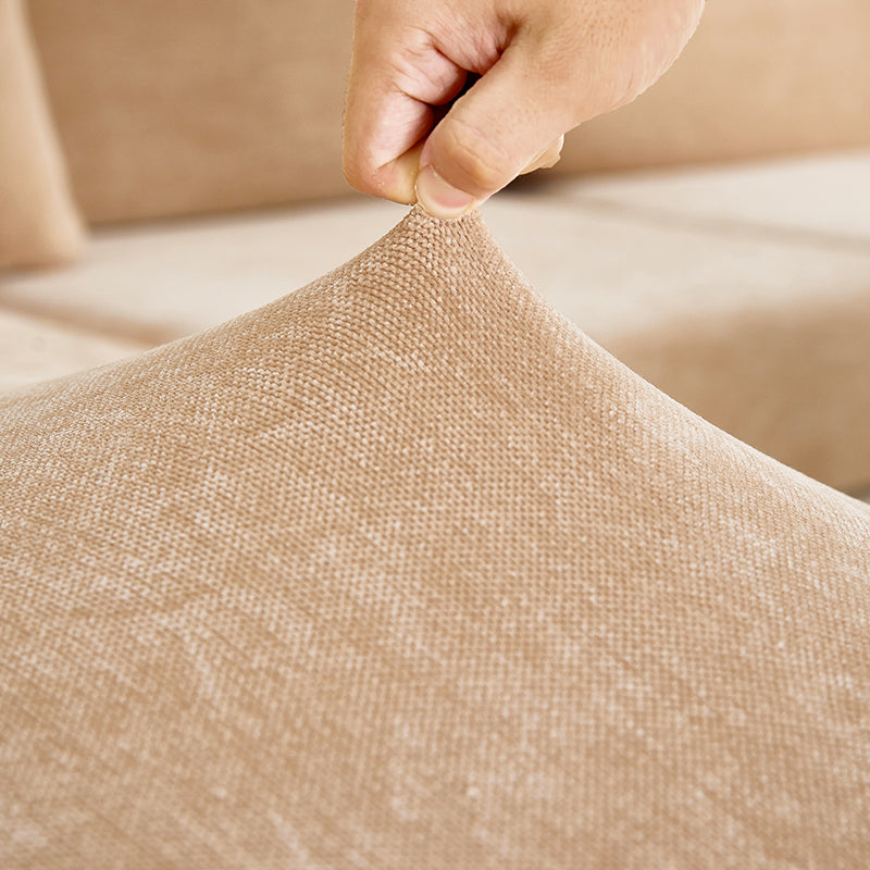 Anyhouz Pillowcase 45X45Cm Coffee Polyester Chenille Thick Stretchable Cushion For Living Room-Slipcovers-PEROZ Accessories
