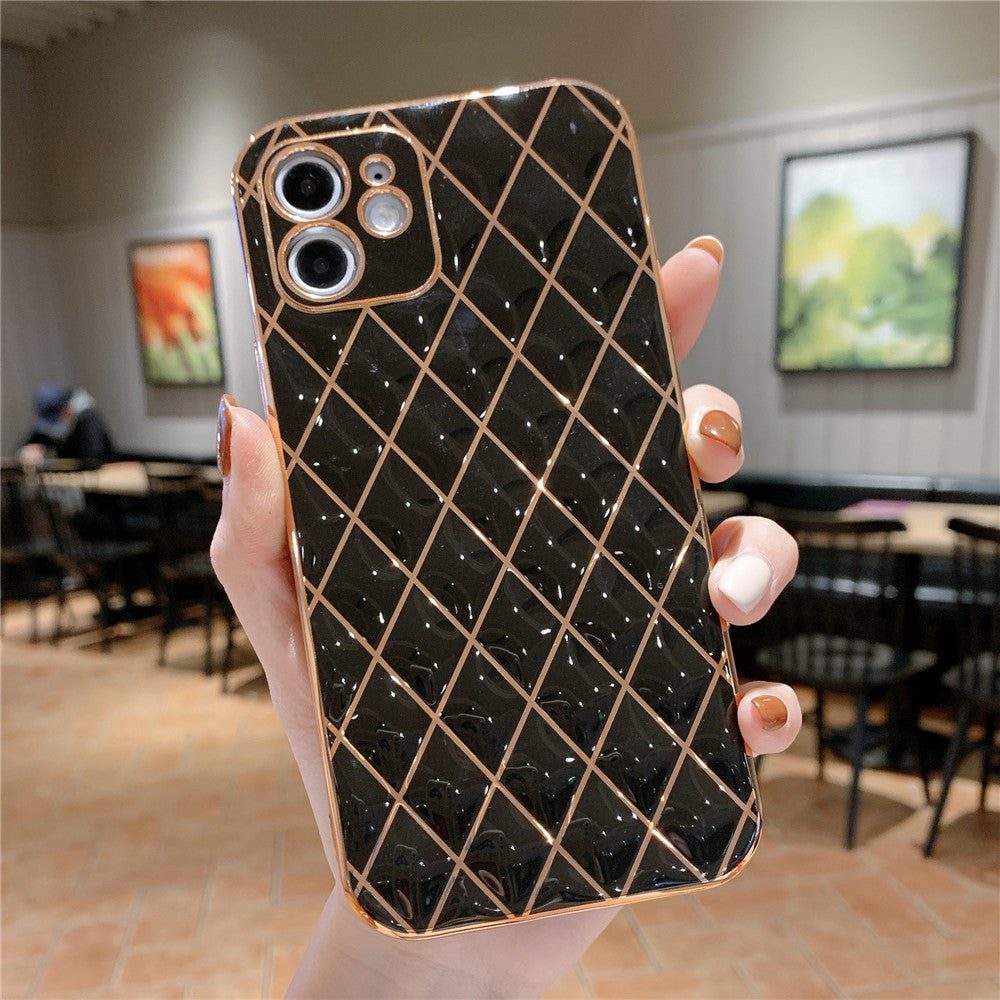 Anymob iPhone Black Electroplated Phone Case Soft Silicone Shockproof Back Cover-Mobile Phone Cases-PEROZ Accessories