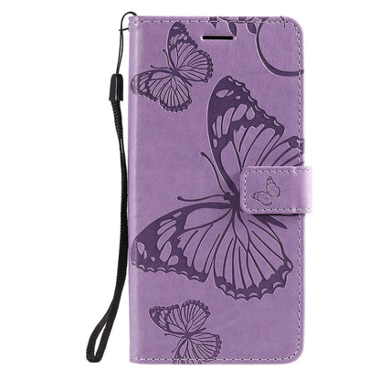 Anymob Xiaomi Redmi Light Brown Wrist Chain Case Butterfly Pattern Soft Leather Phone Cover-Mobile Phone Cases-PEROZ Accessories