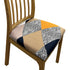 Anyhouz Chair Cover Multicolor Diagonal Print Stretch Seat Cover for Home Dinning Kitchen Washable Removable-Chair Cover-PEROZ Accessories