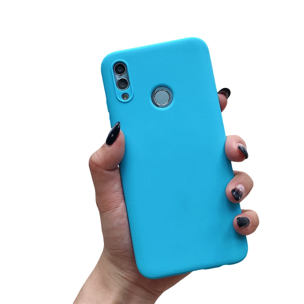Anymob Huawei Blue Candy Colored Jelly Silicone Mobile Phone Protective Case-Mobile Phone Cases-PEROZ Accessories
