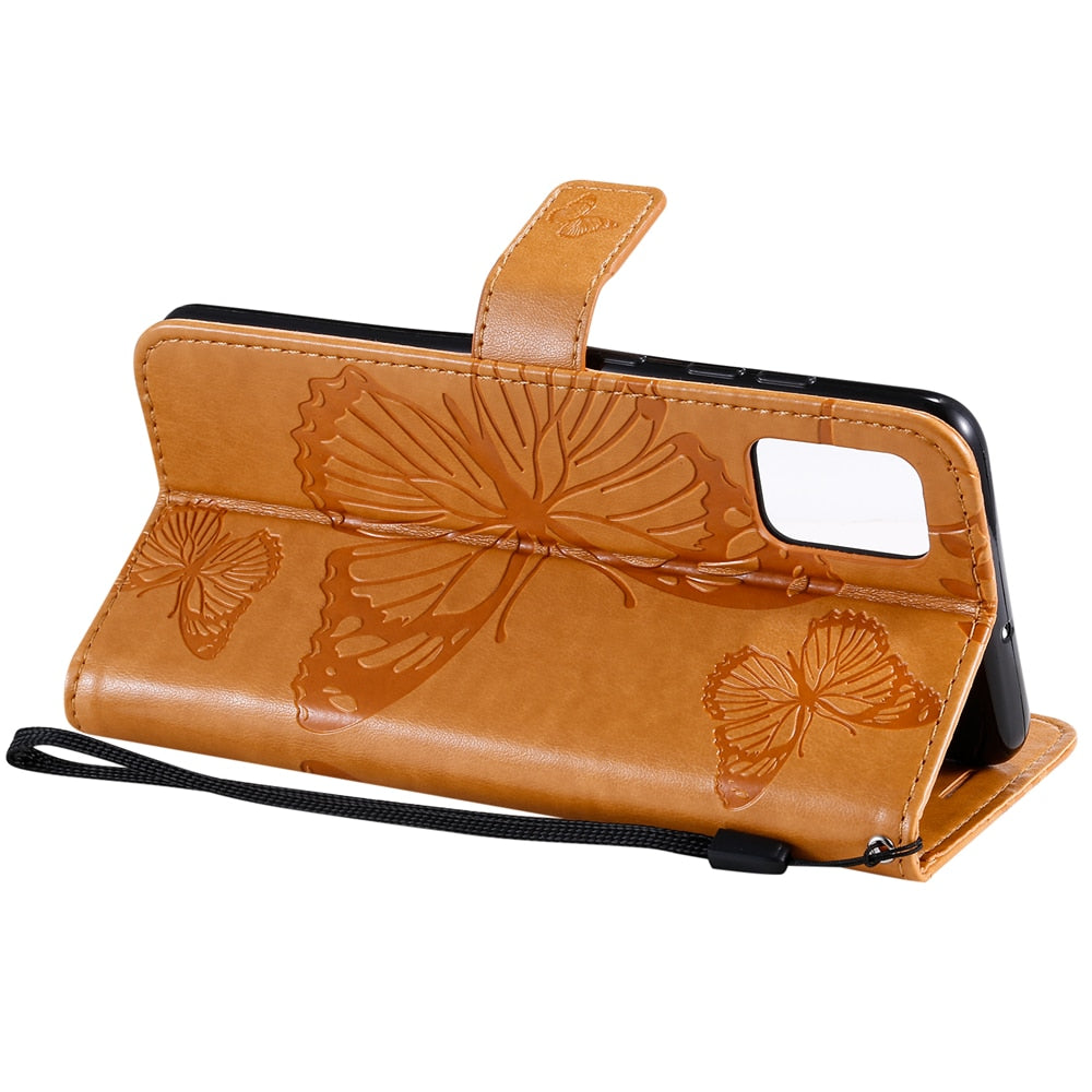 Anymob Samsung Mustard Flip Leather Case Back Cover Wallet Phone Shell-Mobile Phone Cases-PEROZ Accessories