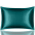 Anyhouz Pillowcase 50x90cm Teal Pure Real Silk For Comfortable And Relaxing Home Bed-Pillowcases-PEROZ Accessories