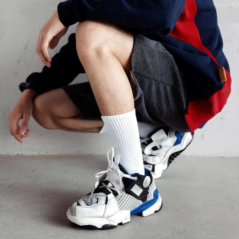 Anysox 5 Pairs Size 2-6 Fashion Socks High Quality Office Sports Business Long Socks Cotton Solid Colors Skateboard Knitted Casual Grey-Socks-PEROZ Accessories