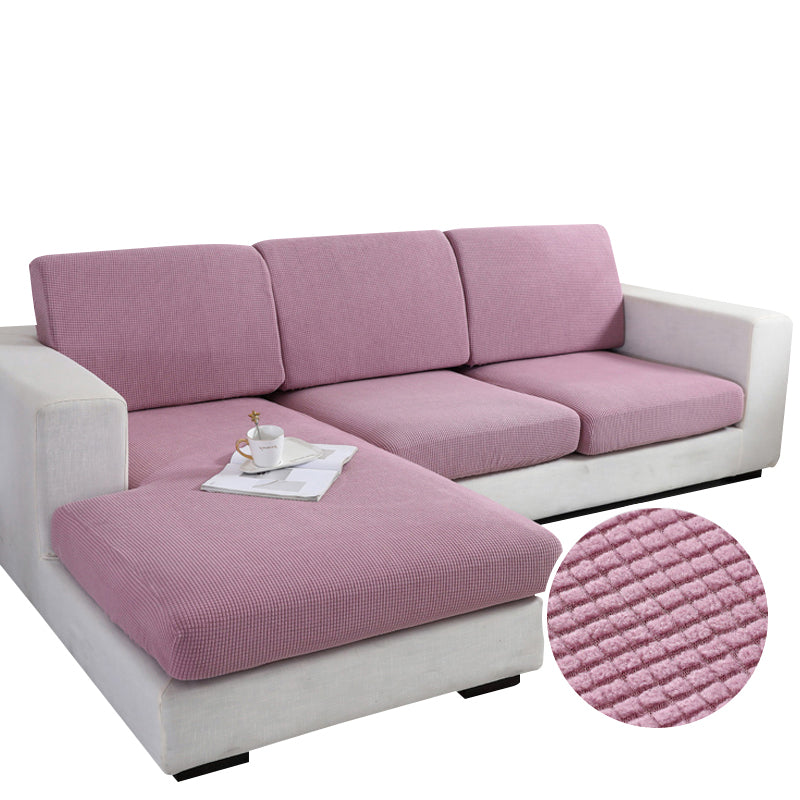 Anyhouz Sofa Cover Old Rose Polyester Thick Stretchable Cushion For Living Room 1Pc Enlarge Size 130-160cm-Slipcovers-PEROZ Accessories