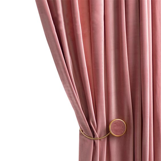 Anyhouz Curtain 200cm Pink Modern Blackout Curtains for Living Room Bedroom Window Treatments Sound Proof Curtains Drapes-Curtains &amp; Drapes-PEROZ Accessories