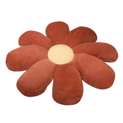 Anyhouz Plush Pillow Dark Pink Flower Shape Stuffed Soft Pillow Seat Cushion Room Decor 50cm-Pillow-PEROZ Accessories