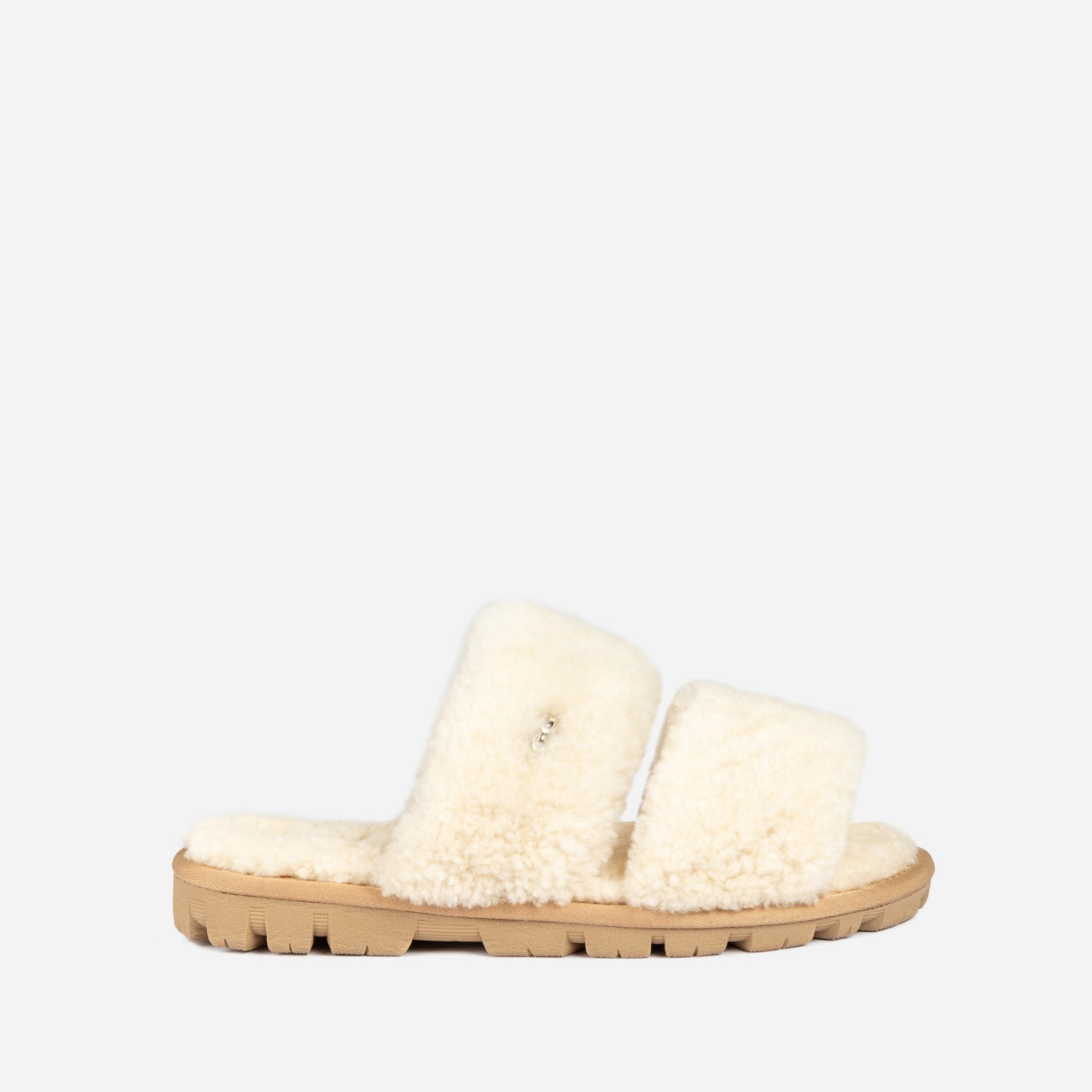 Ugg Evelyn Curly Slide-Boots-PEROZ Accessories