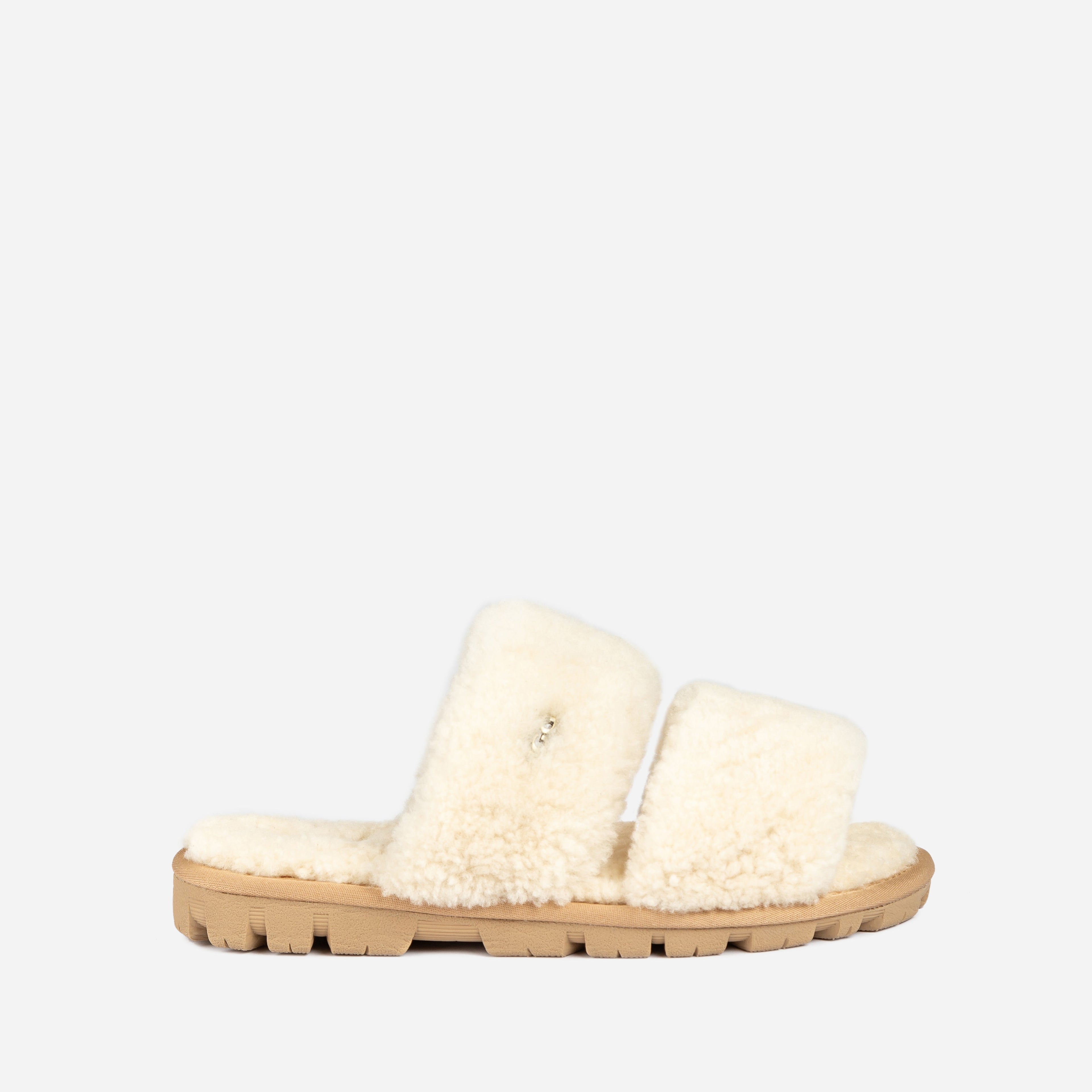 Ugg Evelyn Curly Slide-Boots-PEROZ Accessories