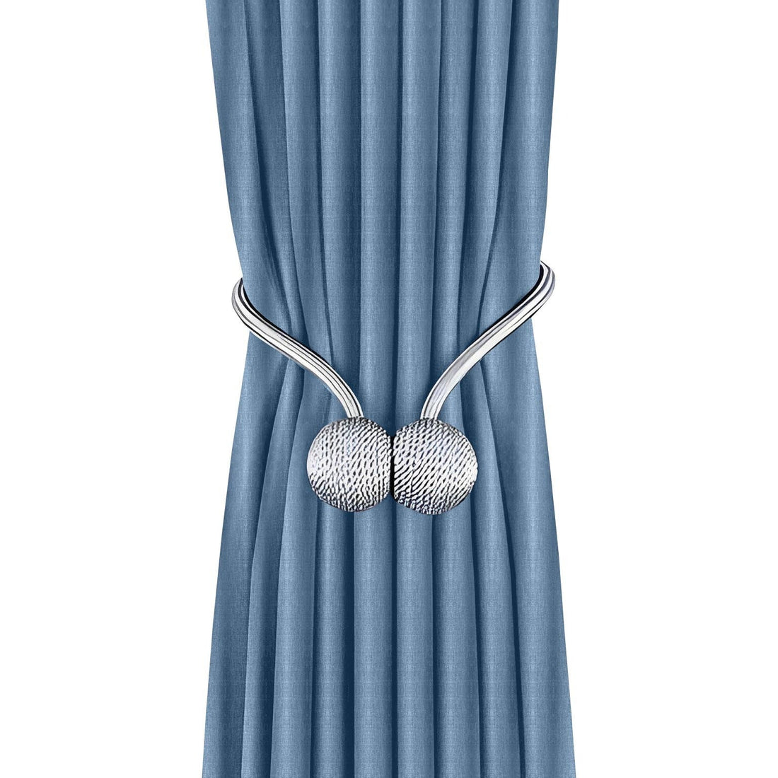 Anyhouz Curtains 100cm Blue Premium Plain Design Window Drape Curtains for Beedroom Living Room-Curtains &amp; Drapes-PEROZ Accessories